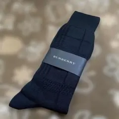 BURBERRY チェック柄ソックス ブラック 25～27cm