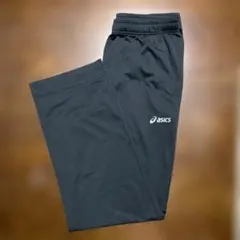 asics 黒 ジャージパンツ 秋冬物