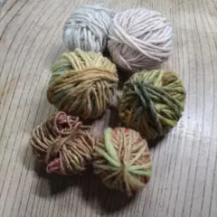 野呂英作　余り糸　58g　毛糸　編み物　黄色系