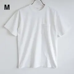 【希少】ポケット付き Tシャツ M ホワイト 無地 日本製のサムネイル