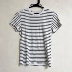 ユニクロ　ソフトリブボーダーT