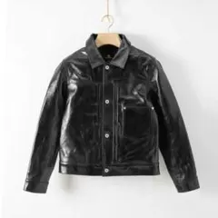 Tバック大戦モデル　ファーストタイプ　　茶芯ホースハイド　レザージャケット XL