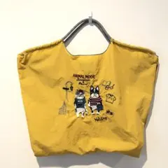 Kusuguru Japan クスグルジャパン★刺繍 撥水 ワッシャーバッグ