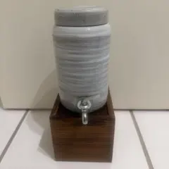 焼酎サーバー 陶器製 木台セット - メルカリ