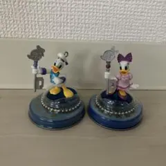 ディズニー 25周年 ドナルド デイジー フィギュア キーチェーン