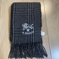 IL BISONTE チェック柄ウールマフラー