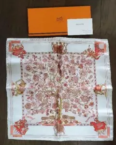 新品未使用】HERMES カレ45 東洋の石と西洋の石細工 シルク スカーフ