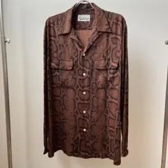 【WACKO MARIA】 パイソン柄 L/S アロハシャツのサムネイル