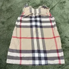 Burberry ノースリーブ ワンピース チェック柄 - メルカリ