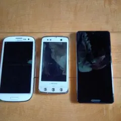 ジャンク品】スマートフォン本体 3台+キッズ携帯セット まとめ売り