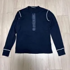 DOLCE&GABBANA ヘンリーネック　長袖カットソー　Tシャツ　ネイビーのサムネイル