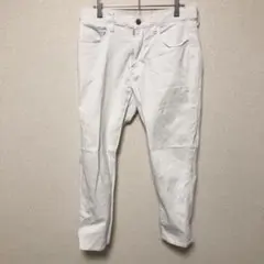 【UNIQLO】(M)ホワイトデニムパンツ/スリムフィットデニム/ストレッチ