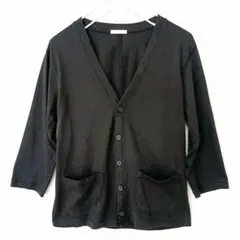 GU 七分袖 Vネック 薄手 カーディガン Sサイズ