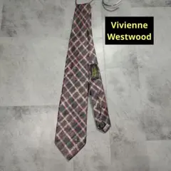 Vivienne Westwood チェック柄ネクタイ ワンポイント オーブ