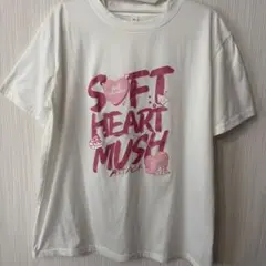 キュートな白色プリントTシャツ
