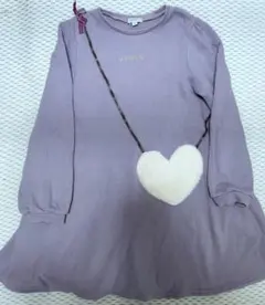 エニィファム　ハートポシェット　ワンピーストレーナー　130