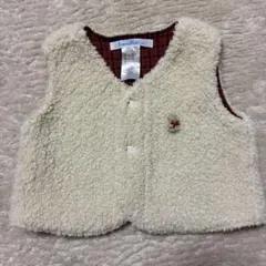 familiar ベビーベスト 70cm アイボリー