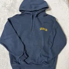 Champion LOS ANGELES フード付きパーカー M ネイビー