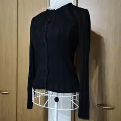 アナイ ANAYI Mサイズ クルーネック シルク長袖カーディガンのサムネイル