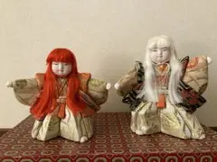 日本人形 和製 連獅子 インテリア 歌舞伎 かぶき オブジェ - メルカリ