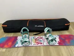 5点セット　Swivel スノーボードとビルディング、ケース、シューズとゴーグル