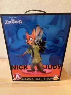 ズートピア Happyくじ A賞 ニック＆ジュディ セルフィーフィギュア