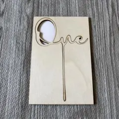 木製 ケーキトッパー one 1歳 1年 誕生日 記念日 バースデー 飾り