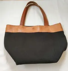 イルビゾンテ　トートバッグ　キャンバス×レザー