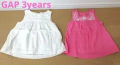 GAP ギャップ 女の子 1〜3歳 ノースリーブワンピース 2枚セット