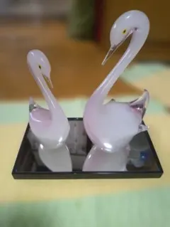 Multi Glass スワン ガラス置物 2体セット - メルカリ