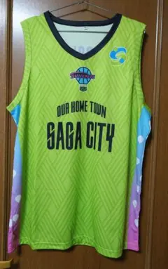 佐賀バルーナーズ 来場者配布ユニフォーム 2023-24 3rdユニ XL 黄緑