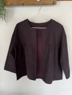 【日本製】久留米織　ショート　ジャケット　羽織り