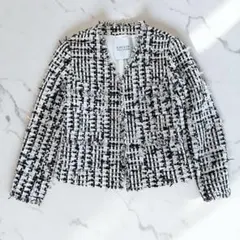 LOULOU WILLOUGHBY ツイード ノーカラージャケット フリンジ 1のサムネイル