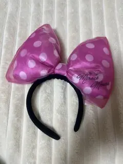 ミニーマウス 水玉カチューシャ　ディズニー