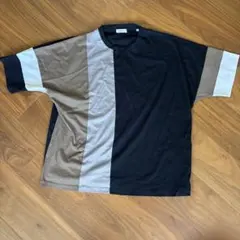 tk. TAKEO KIKUCHI マルチカラー Tシャツ Mサイズのサムネイル