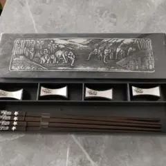 箸＆箸置きセット　４客