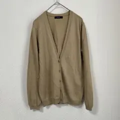 COMME CA ISM Vネック カーディガン ベージュ L