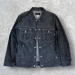 y2k 平成 Black denim jacket archive goa - メルカリ