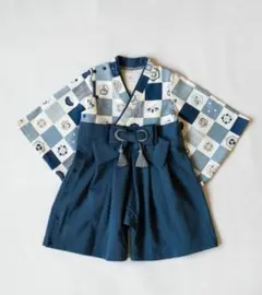 ★美品★ モクモフ　袴ロンパース　70サイズ