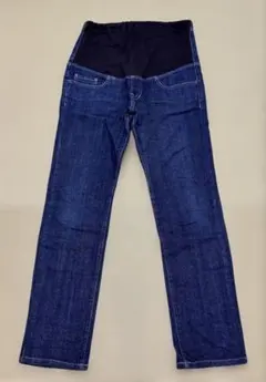 無印良品 マタニティデニム パンツ M ストレッチ 定番 インディゴ