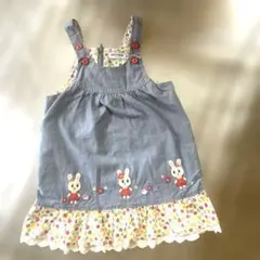 ミキハウス　うさこワンピース　綿100% 100センチ