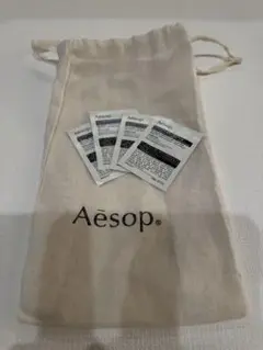 Aesopイソップ巾着袋&ピュリファイング　スクラブクレンザーサンプル4点