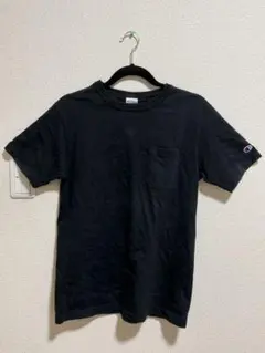 Champion ポケットTシャツ ブラック