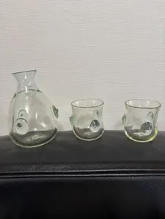 ガラス製 徳利 猪口 セット 3個セット