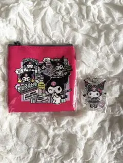 マイメロディ&クロミ　アニバーサリーグッズコレクション　ポーチ アクキー