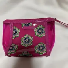 Vera Bradley 花柄 ビニール ポーチ ピンクのサムネイル