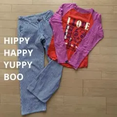 HIPPY HAPPY YUPPY BOO*ロンT 150 *パンツ140セット