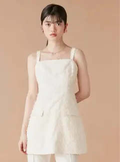 LILY BROWN ペプラムトップスフレアパンツセット