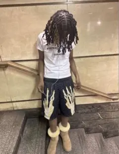 パンツ skeleton half pants swag archive vlone skeleton half pants swag archive vlone - メルカリ