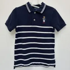 ラルフローレン Ralph Lauren ポロシャツ 紺/白ボーダー 115cm